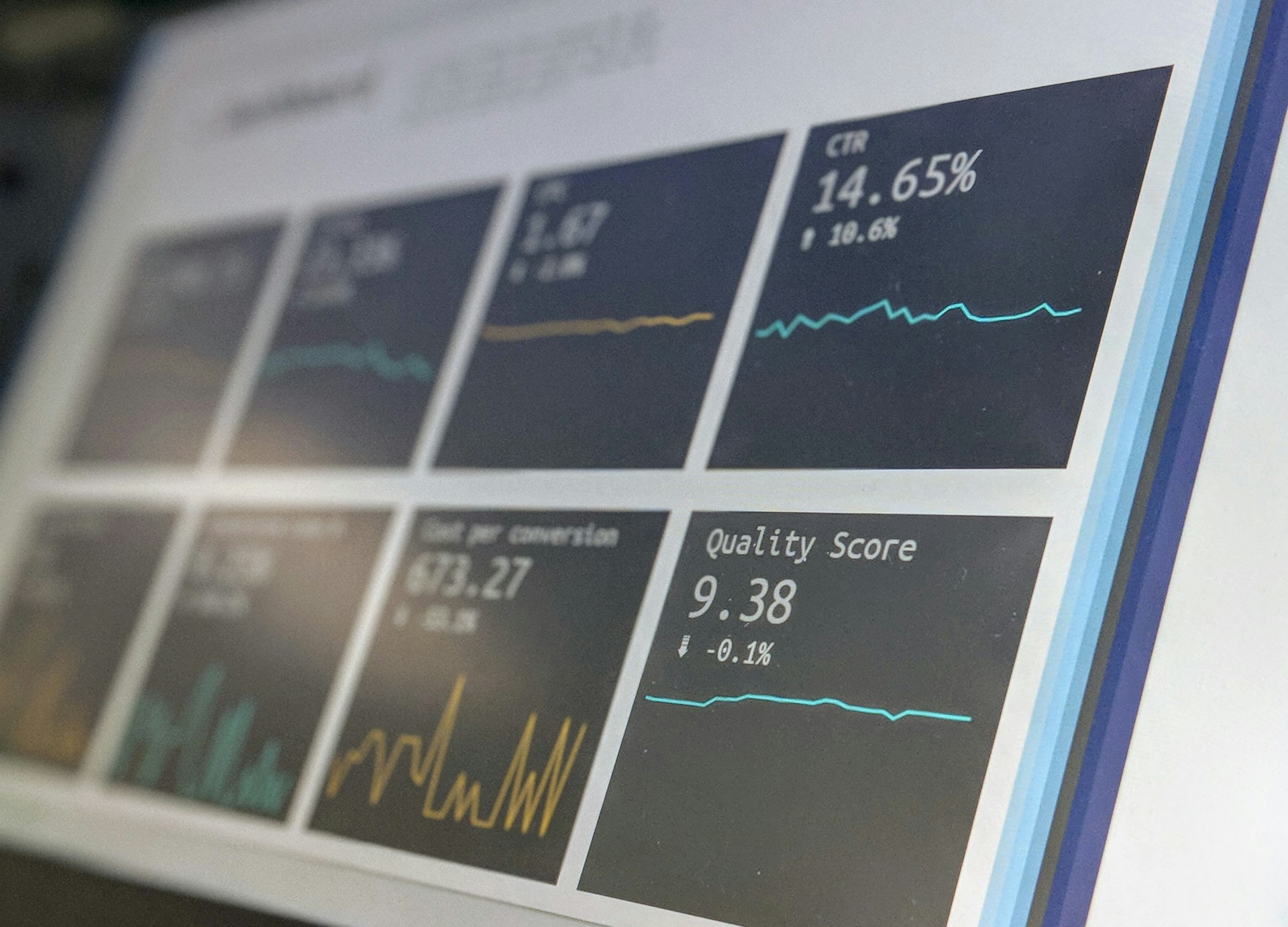 Verified data on screen